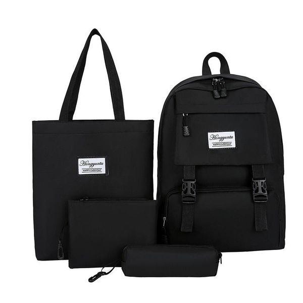 school bags 4-piece set casual backpack for teenager girl nylon women children student shoulder mochilas
school bags 4-piece set casual backpack for teenager girl nylon women children student shoulder mochilas