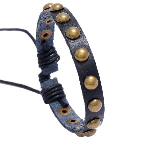 charm bracelets sizzz 1pc genuine leather spike studded rivet biker skull bangle punk rock black adjustable, Golden;silver
charm bracelets sizzz 1pc genuine leather spike studded rivet biker skull bangle punk rock black adjustable, Golden;silver