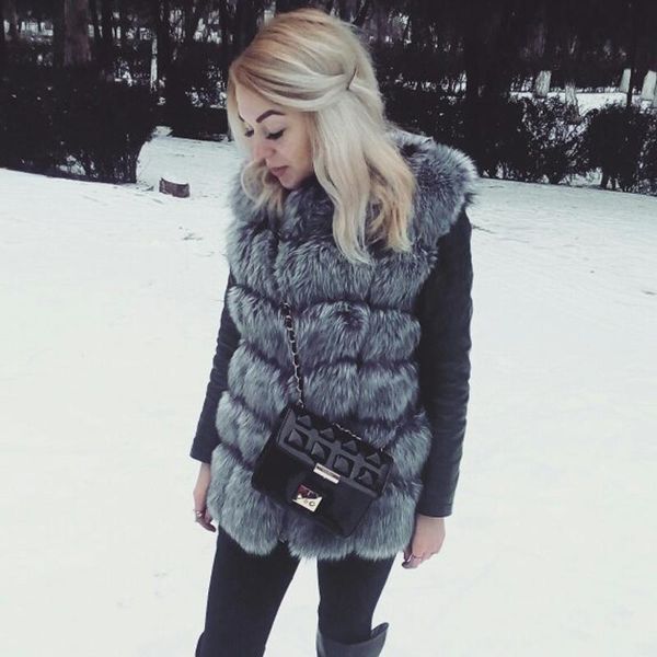 women's fur & faux vest coat warm women vests winter fashion furs coats jacket gilet veste, Black
women's fur & faux vest coat warm women vests winter fashion furs coats jacket gilet veste, Black