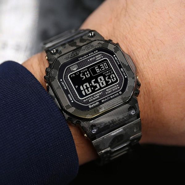 watch bands gmwb5000 black titanium alloy modification parts metal strap case band tool wholesale custom camouflage, Black;brown
watch bands gmwb5000 black titanium alloy modification parts metal strap case band tool wholesale custom camouflage, Black;brown