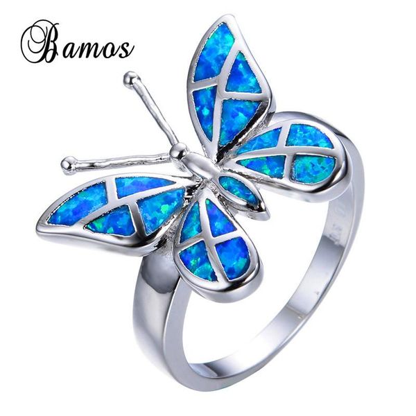 wedding rings bamos unique female animal jewelry blue fire opal butterfly for women white gold filled lover gifts rp0184, Slivery;golden
wedding rings bamos unique female animal jewelry blue fire opal butterfly for women white gold filled lover gifts rp0184, Slivery;golden
