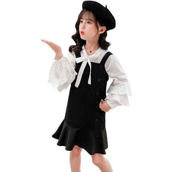 kids clothes flare sleeve children's for girls blouse + dress spring autumn childrens clothing 210528, White
kids clothes flare sleeve children's for girls blouse + dress spring autumn childrens clothing 210528, White