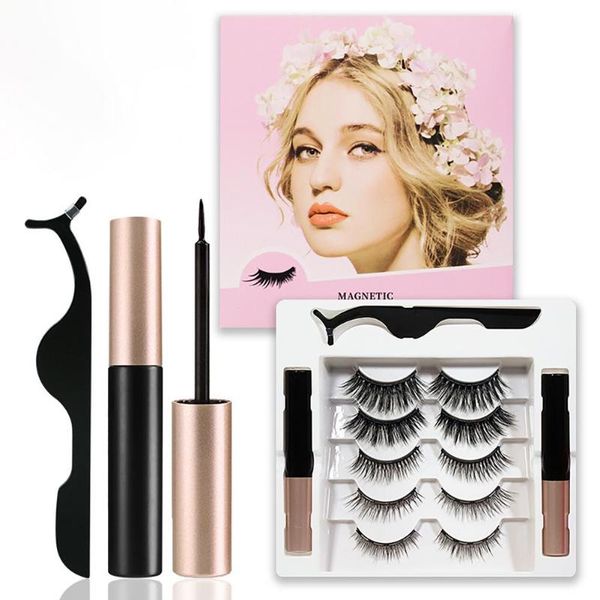 false eyelashes 5 pairs mixed reusable magnetic soft lashes eyeliner liquid set with tweezers eye makeup cosmetic kit waterproof
false eyelashes 5 pairs mixed reusable magnetic soft lashes eyeliner liquid set with tweezers eye makeup cosmetic kit waterproof