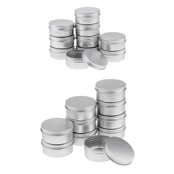 perfeclan 20pcs 50/150ml empty aluminum tins jar pots for lip cream diy accessory storage bottles & jars
perfeclan 20pcs 50/150ml empty aluminum tins jar pots for lip cream diy accessory storage bottles & jars