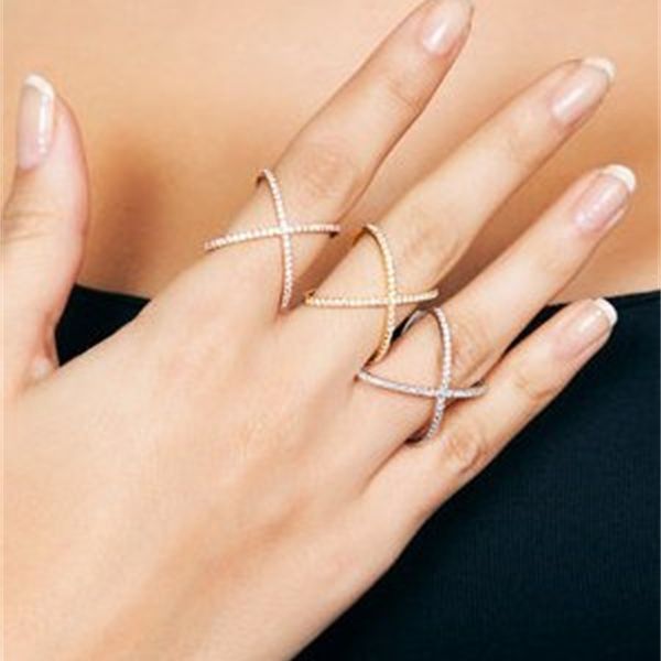 ing rhodium rose gold colors real 925 sterling silver micro pave zircon cross x band ring for women, Slivery;golden
ing rhodium rose gold colors real 925 sterling silver micro pave zircon cross x band ring for women, Slivery;golden