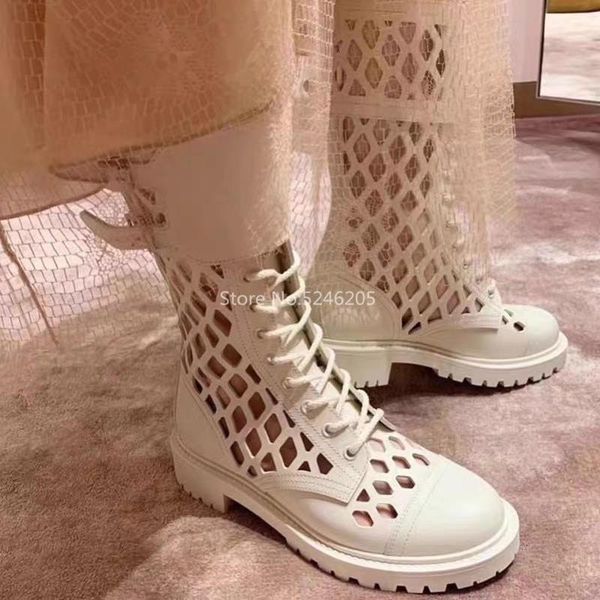 boots summer arrival gladiator buckles ankle round toe matte leather lace up cut out low shoes, Black 
boots summer arrival gladiator buckles ankle round toe matte leather lace up cut out low shoes, Black