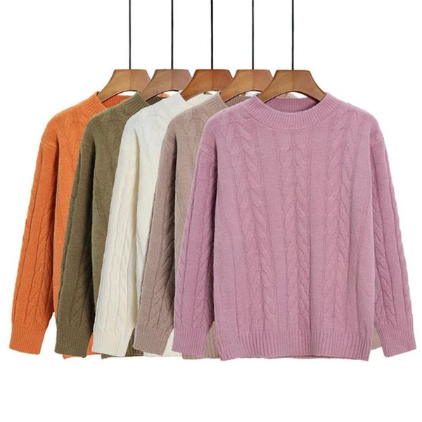 women's sweaters autumn winter solid loose sweater women thick knit pullovers female casual o-neck knitted top, White;black
women's sweaters autumn winter solid loose sweater women thick knit pullovers female casual o-neck knitted top, White;black