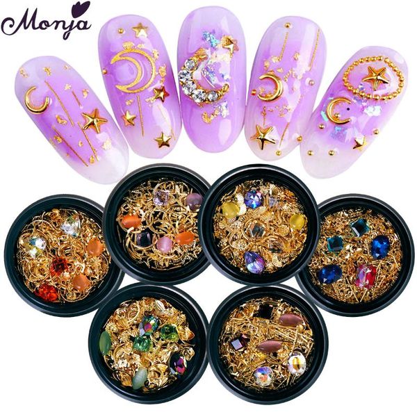nail art decorations monja 6 styles rhinestone rivet slice shell geometric shape pattern hollow metal irregular flakes manicure decoration, Silver;gold
nail art decorations monja 6 styles rhinestone rivet slice shell geometric shape pattern hollow metal irregular flakes manicure decoration, Silver;gold