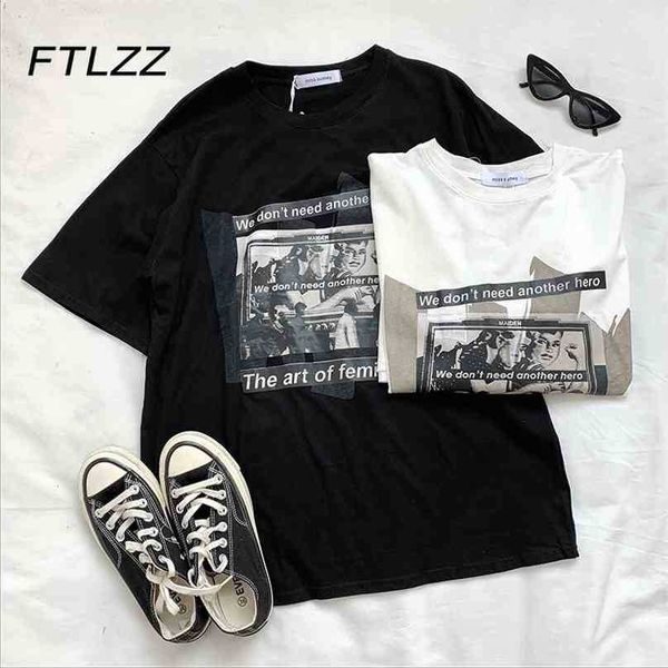women vintage t shirt fashion summer harajuku korean loose shirts woman streetwear short sleeve 210525, White
women vintage t shirt fashion summer harajuku korean loose shirts woman streetwear short sleeve 210525, White