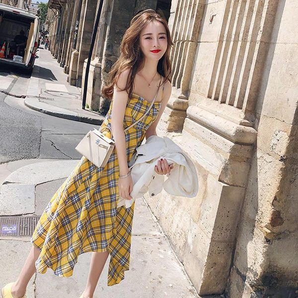 casual dresses girl yellow plaid print floral beach dress summer short boho vestidos 2021 fashion high street, Black;gray
casual dresses girl yellow plaid print floral beach dress summer short boho vestidos 2021 fashion high street, Black;gray