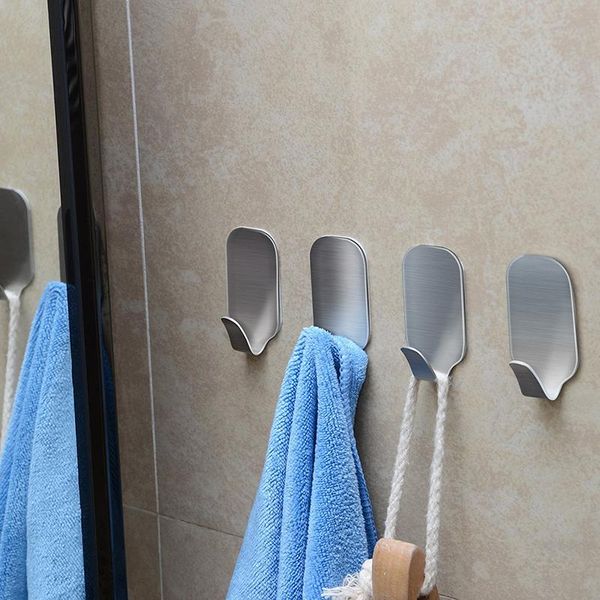 8pcs/pack bathroom no trace hooks wall mounted stainless steel clothes hanger & towel robe hook decorative rails
8pcs/pack bathroom no trace hooks wall mounted stainless steel clothes hanger & towel robe hook decorative rails