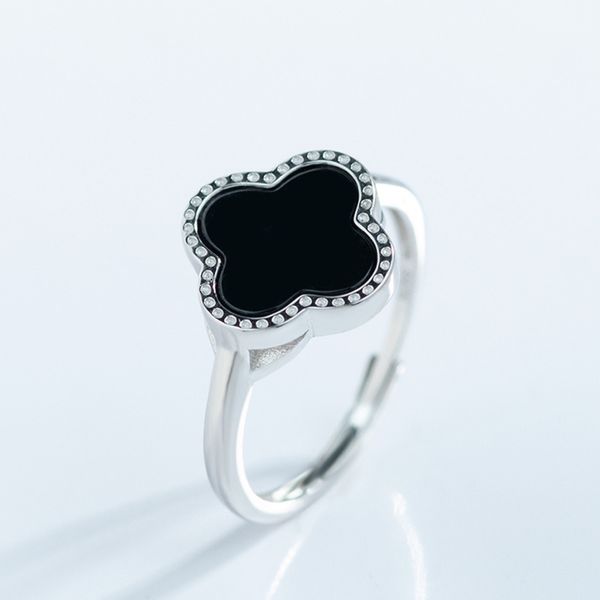 925 silver inlaid natural a goods emerald ink lucky grass jade fashion women's ring adjustable, Black
925 silver inlaid natural a goods emerald ink lucky grass jade fashion women's ring adjustable, Black