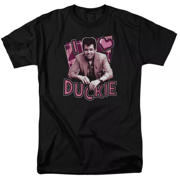 pretty in pink i heart duckie t-shirt sizes s-3x new, White;black