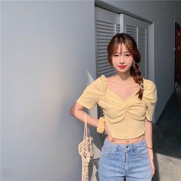 women's blouses & shirts hstar women 2021 summer purple puff sleeve crop vintage v-neck bow design elegant shirt korean ladies sho, White
women's blouses & shirts hstar women 2021 summer purple puff sleeve crop vintage v-neck bow design elegant shirt korean ladies sho, White