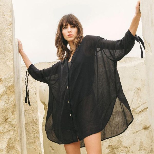 women swimsuit cover ups v neck beach dresses bathing suits coverups swimwear beachwear shirt women's, White;black
women swimsuit cover ups v neck beach dresses bathing suits coverups swimwear beachwear shirt women's, White;black