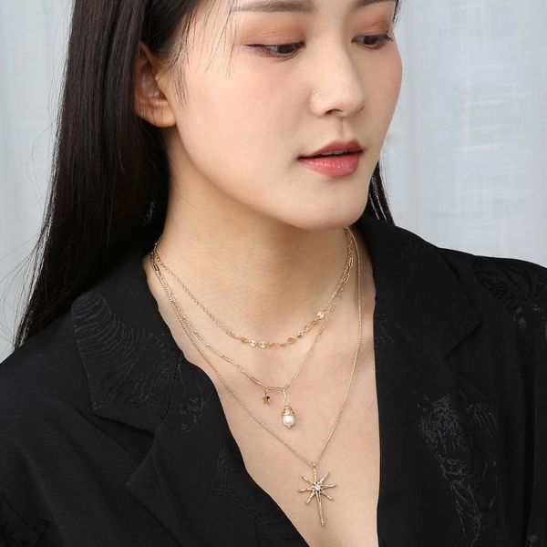 pendant necklaces 2021 ins fashion jewelry handmade design micro celestial star multi-layer necklace female, Silver
pendant necklaces 2021 ins fashion jewelry handmade design micro celestial star multi-layer necklace female, Silver
