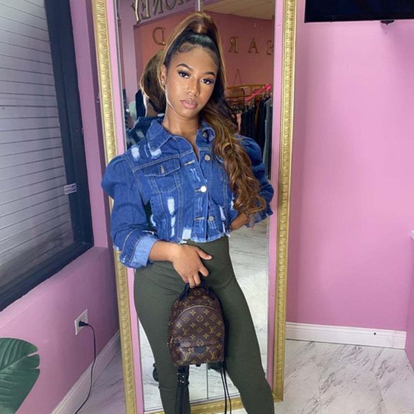 women's jackets 2021 big size s-5xl cropped jeans coats women ripped denim vintage casual short jean jacket female coat streetwear, Black;brown
women's jackets 2021 big size s-5xl cropped jeans coats women ripped denim vintage casual short jean jacket female coat streetwear, Black;brown
