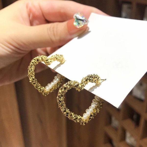 hoop & huggie ghidbk vintage fashion hollow heart earrings for women simple girls elegant pearl beads jewelry gifts, Golden;silver
hoop & huggie ghidbk vintage fashion hollow heart earrings for women simple girls elegant pearl beads jewelry gifts, Golden;silver