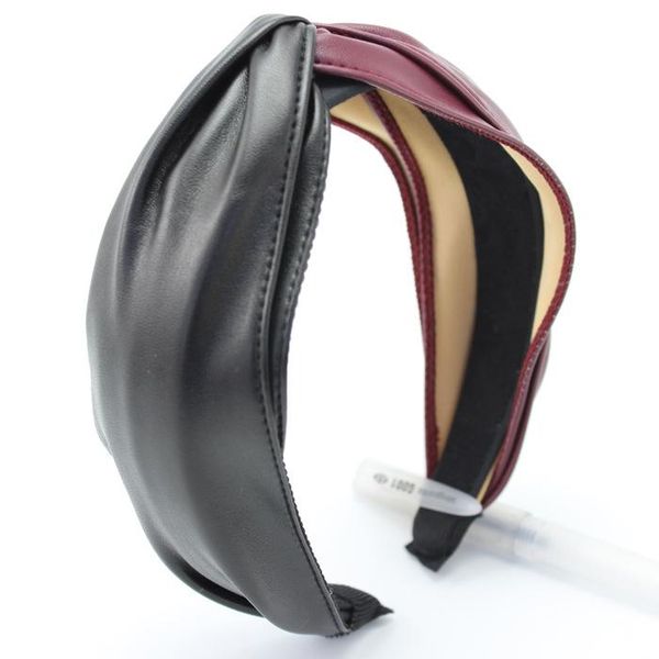 hair accessories women band girl lady double pu leather headband female cross headwear simple fashion a878
hair accessories women band girl lady double pu leather headband female cross headwear simple fashion a878