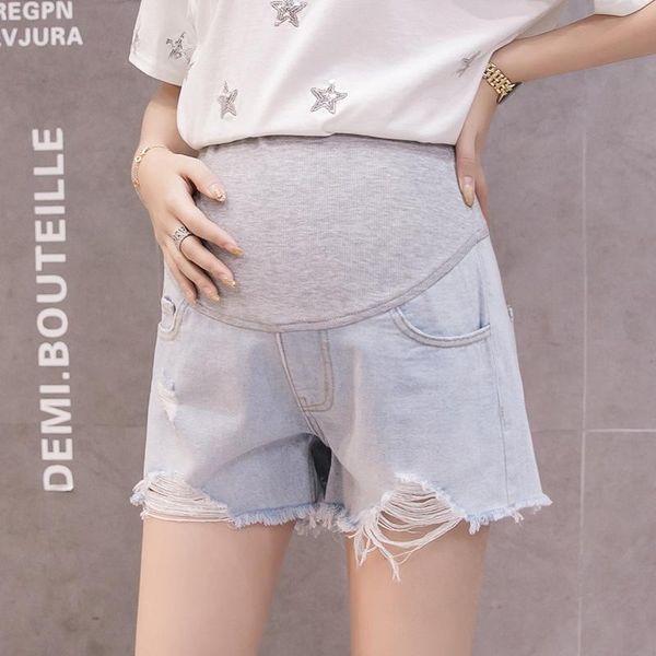maternity bottoms pregnant women denim three-quarter pants summer shorts thin loose casual belly lift hole fashion, White
maternity bottoms pregnant women denim three-quarter pants summer shorts thin loose casual belly lift hole fashion, White