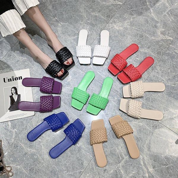 slippers women's shoes 2021 summer woven toe fish mouth sandals for women wear flat home fashion, Black
slippers women's shoes 2021 summer woven toe fish mouth sandals for women wear flat home fashion, Black