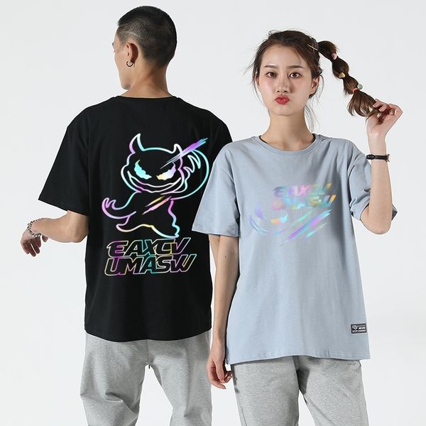 2021 new street fashion t-shirt cotton short lovers' men's and women's shoulder drop half sleeve, White
2021 new street fashion t-shirt cotton short lovers' men's and women's shoulder drop half sleeve, White