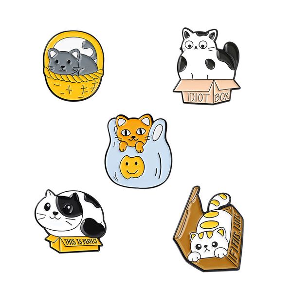this is perfect enamel pins fat cat box basket bag brooch lapel badge funny animal quote jewelry gift for kids friends idiot box, Blue
this is perfect enamel pins fat cat box basket bag brooch lapel badge funny animal quote jewelry gift for kids friends idiot box, Blue
