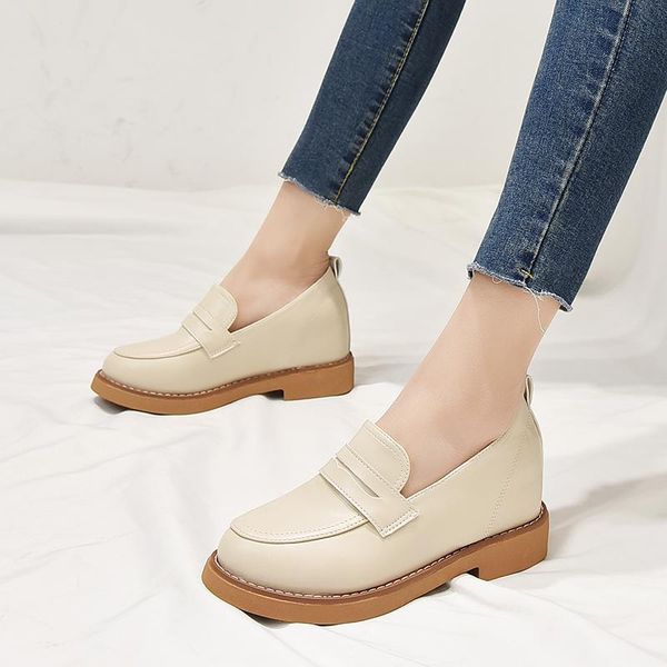 dress shoes women wedge loafers 3cm increase low heel ladies pumps slip-on beige casual office chaussures femme, Black
dress shoes women wedge loafers 3cm increase low heel ladies pumps slip-on beige casual office chaussures femme, Black
