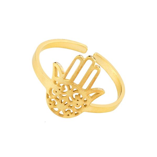 cluster rings arab lucky hamsa hand stainless steel adjustable ladies men's amulet gold fatima islamic jewelry, Golden;silver
cluster rings arab lucky hamsa hand stainless steel adjustable ladies men's amulet gold fatima islamic jewelry, Golden;silver