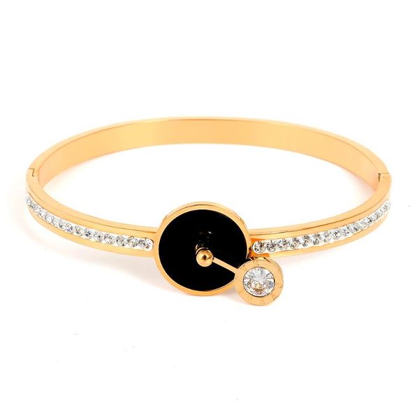bangle fysara arrival stainless steel roman numeral women bracelets fashion cubic zirconia rose gold bracelet jewelry, Black
bangle fysara arrival stainless steel roman numeral women bracelets fashion cubic zirconia rose gold bracelet jewelry, Black
