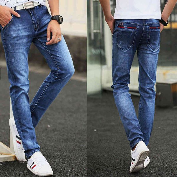 men's jeans fashion autumn clothes brand pants thin slim skinny pencil male tights lp14 q2hk, Blue
men's jeans fashion autumn clothes brand pants thin slim skinny pencil male tights lp14 q2hk, Blue