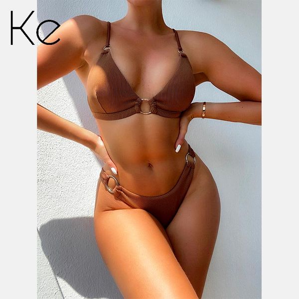 women's swimwear ke collection 2021 single swimsuit european and american split solid color brown pit strip fabric biki, White;black
women's swimwear ke collection 2021 single swimsuit european and american split solid color brown pit strip fabric biki, White;black