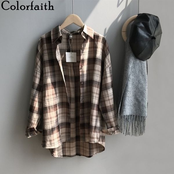colorfaith new women autumn blouses shirts buttons casual vintage oversize korean style office lady wild bl653 210413, White
colorfaith new women autumn blouses shirts buttons casual vintage oversize korean style office lady wild bl653 210413, White