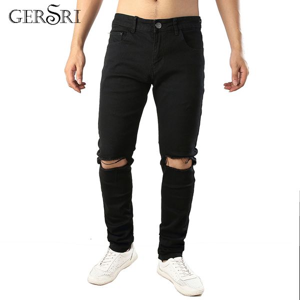 men's jeans gersri arrival fashion men knee hole straight fit leisure quality biker denim trousers ripped men pants glhi, Blue
men's jeans gersri arrival fashion men knee hole straight fit leisure quality biker denim trousers ripped men pants glhi, Blue