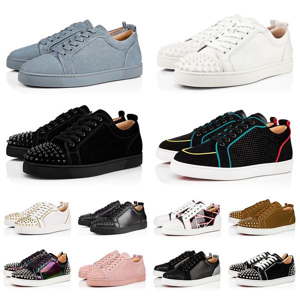 men red bottom luxurys designers loafers vintage casual shoes black brown suede patent leather rivets glitter bottoms flat party lovers wedd
men red bottom luxurys designers loafers vintage casual shoes black brown suede patent leather rivets glitter bottoms flat party lovers wedd