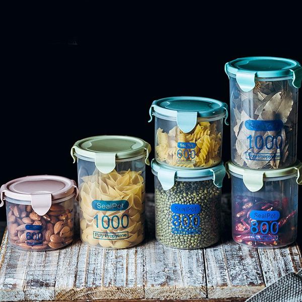 storage bottles & jars 3pcs kitchen plastic sealed crisper grain organizers 600ml 800ml 1000ml jar food tank have cap sealpot box
storage bottles & jars 3pcs kitchen plastic sealed crisper grain organizers 600ml 800ml 1000ml jar food tank have cap sealpot box