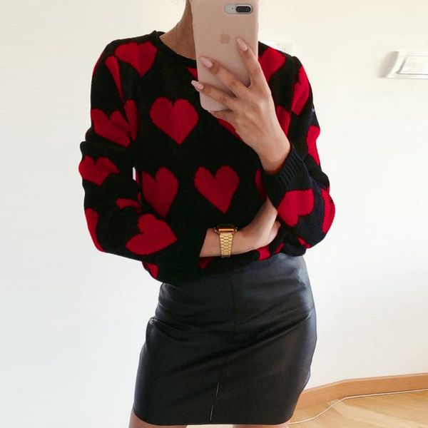 women's sweaters 40# love print knitted women long sleeves loose winter pullover sweater office lady elegant pullovers, White;black
women's sweaters 40# love print knitted women long sleeves loose winter pullover sweater office lady elegant pullovers, White;black