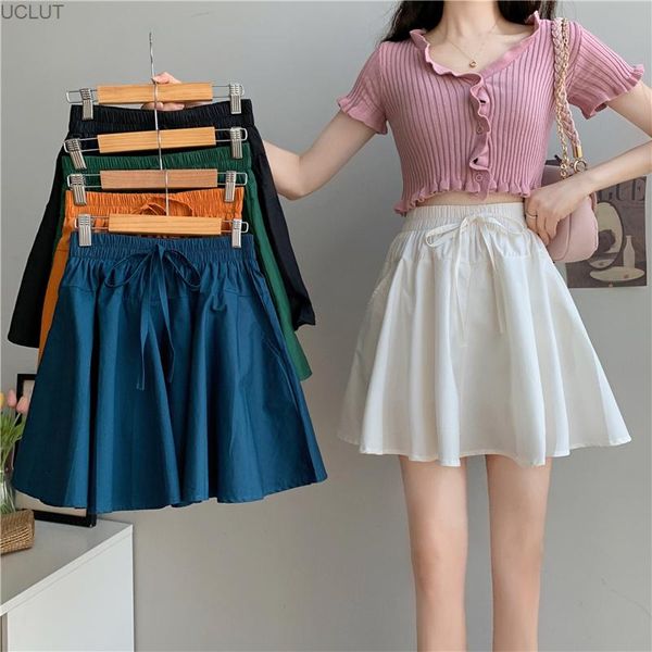 women's shorts temperament bowknot elastic waist white skirt summer 2021 korean high slim fashion, White;black
women's shorts temperament bowknot elastic waist white skirt summer 2021 korean high slim fashion, White;black
