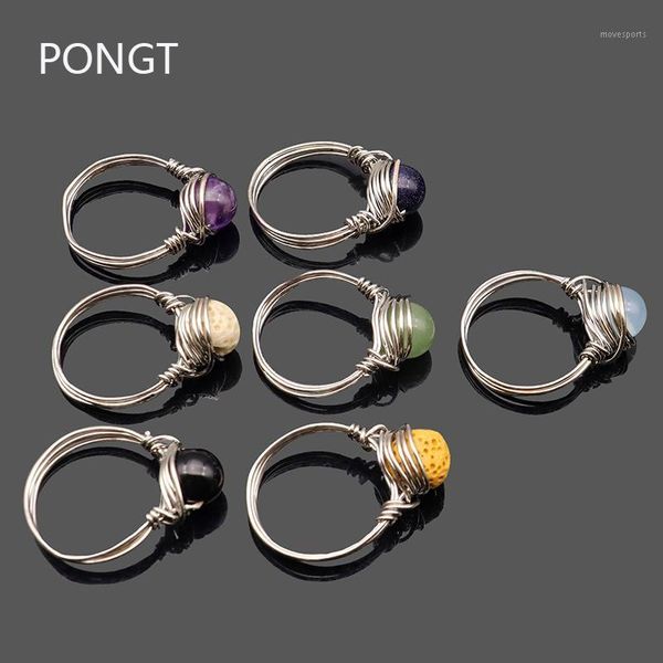 cluster rings boho natural stone ring silver color wire wrapped for women purple opal reiki healing fashion jewelry1, Golden;silver
cluster rings boho natural stone ring silver color wire wrapped for women purple opal reiki healing fashion jewelry1, Golden;silver