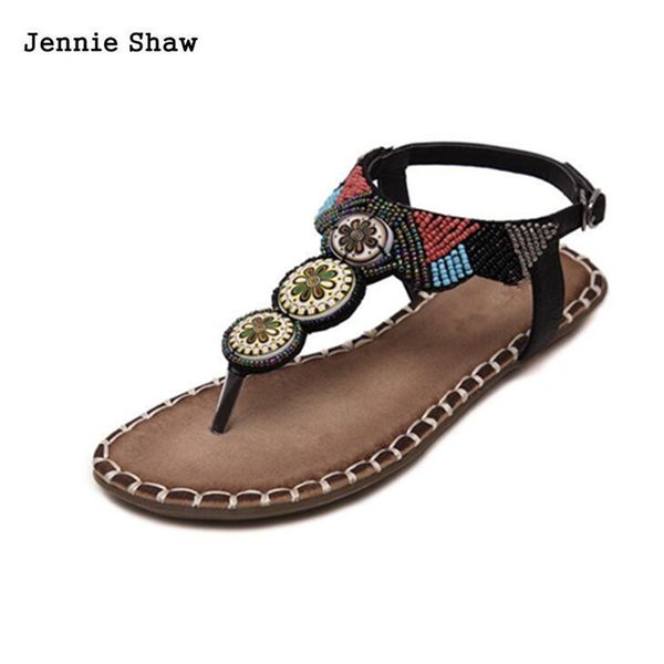 sandalias planas verano para mujer, zapatos informales playa, con tapa y cuentas de color mezclado, Black
sandalias planas verano para mujer, zapatos informales playa, con tapa y cuentas de color mezclado, Black