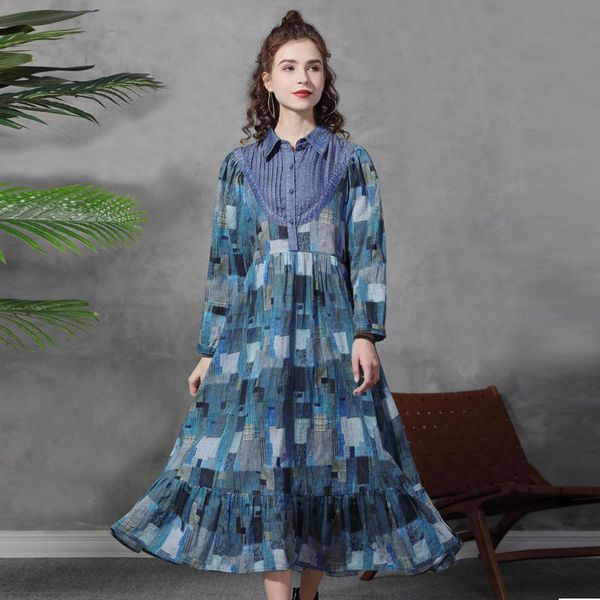 casual dresses spring autumn loose large size women's clothing korean turn-down collar plaid blue harajuku long sleeve vintage, Black;gray
casual dresses spring autumn loose large size women's clothing korean turn-down collar plaid blue harajuku long sleeve vintage, Black;gray