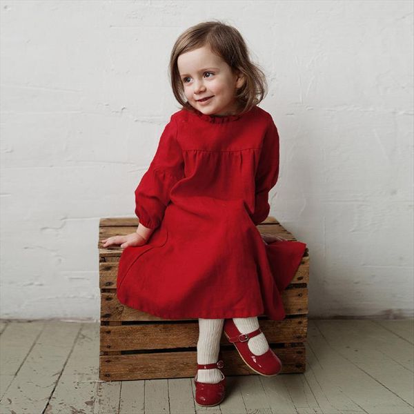 girls linen spring and girl dresses autumn festive red foreign long sleeved cotton tz37, Red;yellow
girls linen spring and girl dresses autumn festive red foreign long sleeved cotton tz37, Red;yellow