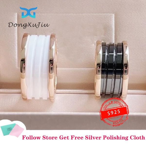 cluster rings s925 sterling silver ceramic ring classic charm ring, party women's jewelry original brand with logo, Golden;silver
cluster rings s925 sterling silver ceramic ring classic charm ring, party women's jewelry original brand with logo, Golden;silver