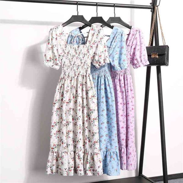 sweet square collar pleated waist slimfloral high dress ladies spring summer women's print fashion 210520, Black;gray
sweet square collar pleated waist slimfloral high dress ladies spring summer women's print fashion 210520, Black;gray