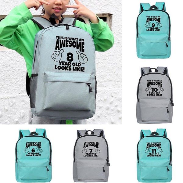 school bags this is what an awesome 8 year old looks like print kid children backpack kindergarten cute girls boy schoolbag gift
school bags this is what an awesome 8 year old looks like print kid children backpack kindergarten cute girls boy schoolbag gift
