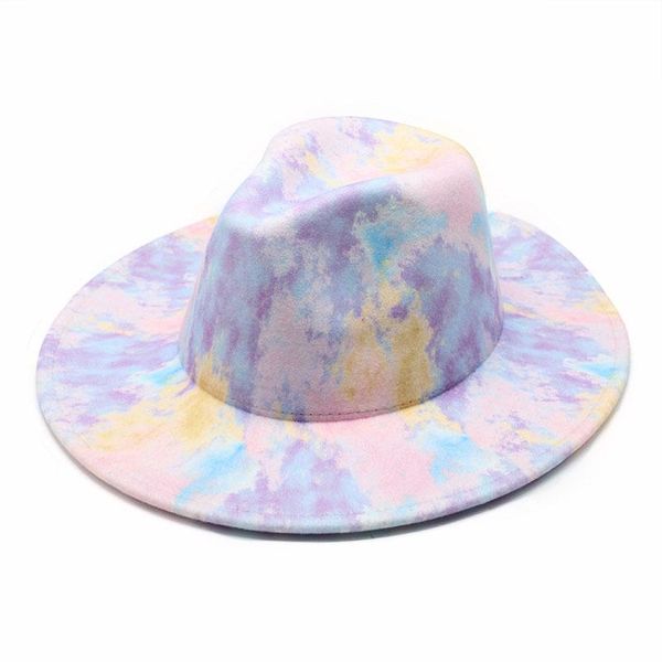 wide brim hats autumn fedora for women tie dye felt female wool winter jazz cap men trilby vintage wedding hat gorro, Blue;gray
wide brim hats autumn fedora for women tie dye felt female wool winter jazz cap men trilby vintage wedding hat gorro, Blue;gray