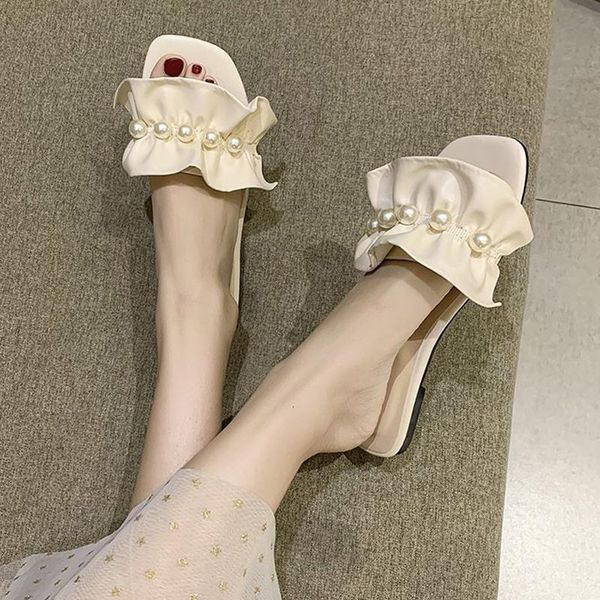slippers vogue women summer flat pearl pu leather pleated comfortable shoes woman outdoor fashion soft sole slide sandals, Black
slippers vogue women summer flat pearl pu leather pleated comfortable shoes woman outdoor fashion soft sole slide sandals, Black