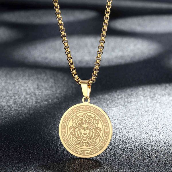 dainty mythology medusa gorgon necklace women men ancient greek symbol jewelry stainless steel pagan gift, Silver
dainty mythology medusa gorgon necklace women men ancient greek symbol jewelry stainless steel pagan gift, Silver