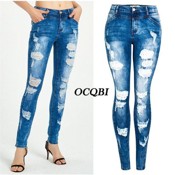 plus size 2021 women jeans high waisted skinny fashion pencil denim distressed women's, Blue
plus size 2021 women jeans high waisted skinny fashion pencil denim distressed women's, Blue