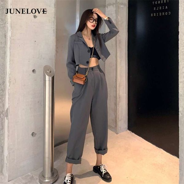 junelove women spring casual two pieces vintage office lady single breasted blazers &pants street short blazers pants suits 210929, White
junelove women spring casual two pieces vintage office lady single breasted blazers &pants street short blazers pants suits 210929, White